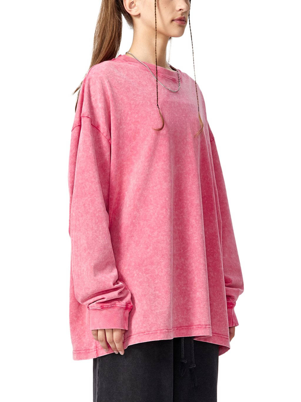 Snow Washed Oversized Long Sleeve T-Shirt – Vintage Streetwear | Tapstitch-11
